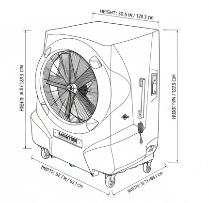 Průmyslový ochlazovač vzduchu Master BC 341